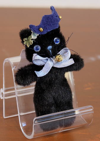 T&F Bears / ぺったん猫 黒 | テディベア,アーティストベア,T&F Bears