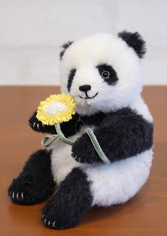 pluie teddybear / お花をプレゼント お座りパンダちゃん | 《終了企画