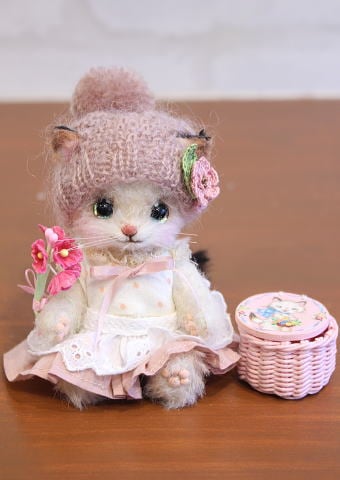 しろねこ　アーティストベア ぬいぷらす らぴぐるみカスタム しろねこ Mサイズ| FUKUYA ONLINE