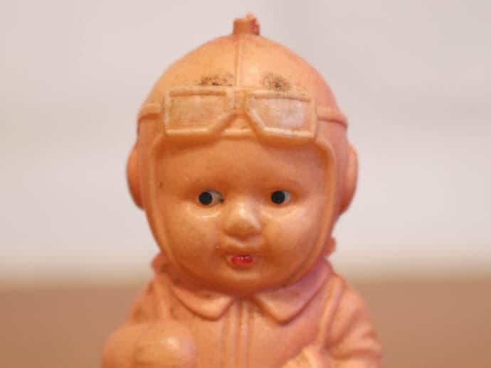 セルロイド人形 飛行パイロット 日本製 3F331 | 人形（Doll