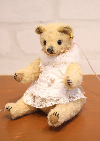 ぱクちゃんホワイトドレス テディベア 約30cm ぱクちゃんホワイト