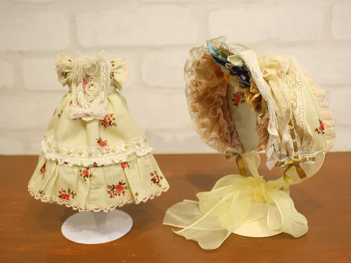 ハーフボンネットドレス　ハンドメイド 編み上げハーフボンネット風ヘッドドレス - kurotoiro - BOOTH