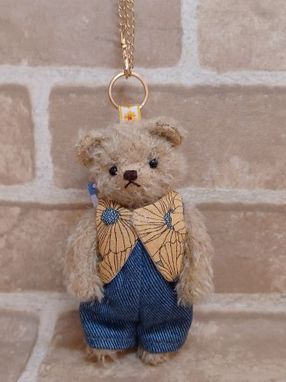 最終　可愛いテディベア　Pat Murphyさんのベア　アーティストベア フォーゲットミーノット テディベア 海外作家 アーティストベア