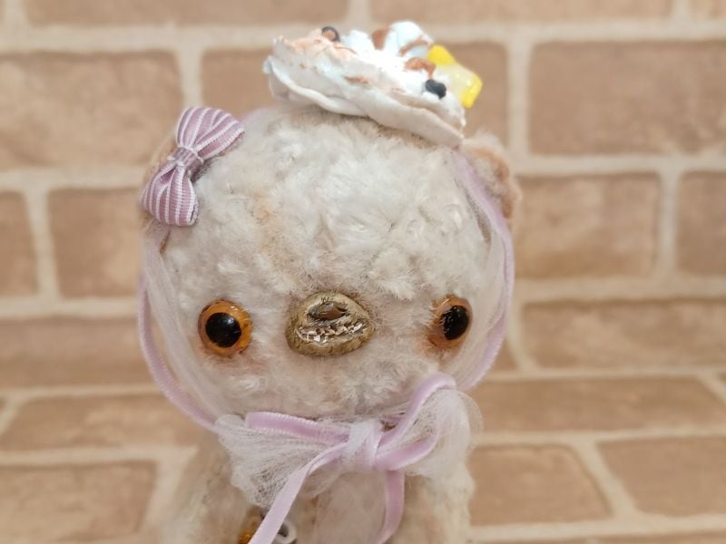 加藤日砂　Hisa Kato クマのぬいぐるみ 2019年製 加藤 日砂(HISA KATO) / メレンゲ夏レモン | テディベア,アーティスト