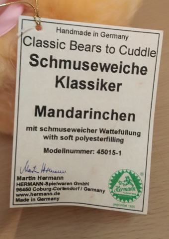 Hermann�ʥϡ��ޥ�˼� �ƥǥ��٥� Manadarinchen�ʥޥ����� �������