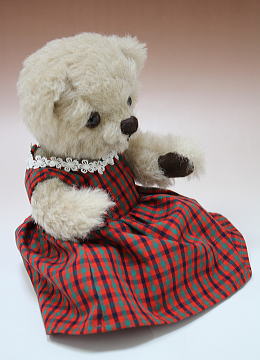 テディベアアーティスト「Tokotoko Bear Japan」作のテディベア Tokotoko Bear/ワンピースベア | テディベア,アーティストベア