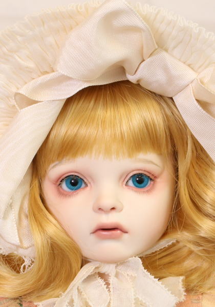 ゆ*い様 新品　作家様　創作ドール　お人形です。 リボンドール人形 神原 由利子作 ／ リボンのボンネットの女の子 | ≪終了企画≫,≪終了