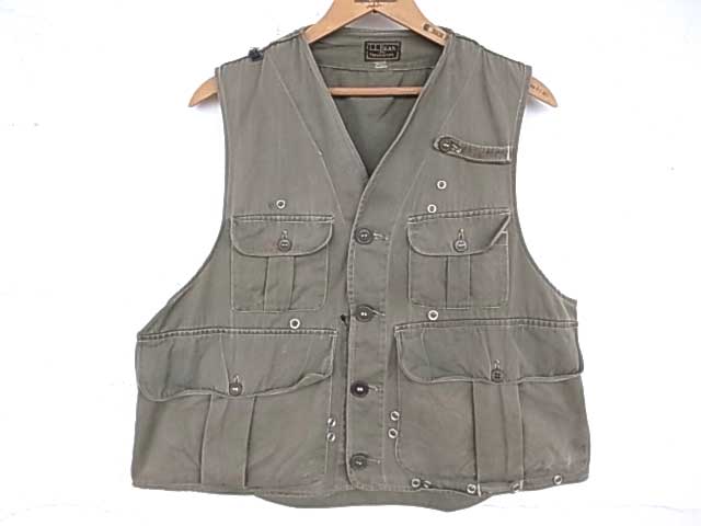 L.L.BEAN LLビーン ハンティングベスト オリーブ 30's ～ 40's