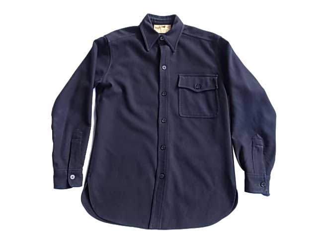 40's U.S. NAVY 片ポケ CPO ウールシャツ size15【Vintage