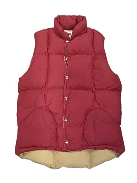 SIERRA DESIGNS シェラデザイン DOWN VEST ダウンベスト バーガンディ