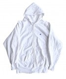 90's CHAMPION チャンピオン　刺繍タグ リバースウィーブ　フルジップパーカー　ホワイト　REVERSE WEAVE　size：XX-LARGE　Made in USA 【USED ユーズド