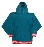 90's CHAMPION チャンピオン　REVERSE WEAVE PARKA　赤リブ付き　GREEN リバースウィーブ　スウェットパーカー 刺繍タグ   size:XX-Large　アメリカ製【O