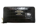 PORTER ポーター × GLAD HAND グラッドハンド　BELONGINGS ZIP WALLET ジップ ウォレット　長財布　CROCOLIKE BLACK ブラック クロコダイル　GLAD