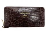 PORTER ポーター × GLAD HAND グラッドハンド　BELONGINGS ZIP WALLET ジップ ウォレット　長財布　CROCOLIKE BROWN ブラウン クロコダイル　GLAD