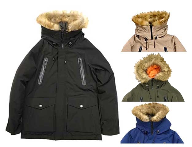 SCHOTT ショット シュノーケル フード ダウン パーカー 3182009 4色 