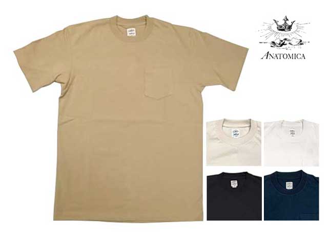 【美品】ANATOMICA アナトミカ ポケットTシャツ　ベージュ、カーキ 楽天市場】ANATOMICA / MEN'S POCKET TEE (MADE IN JAPAN