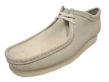 Clarks クラークス Wallabee　ワラビー　オフホワイトスエード　ブーツ　モカシン