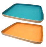 Heritage Leather　ヘリテージレザー　LEATHER TRAY レザートレイ　Lサイズ　2色（ブルー/オレンジ）