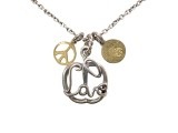Sunku サンク　Apple Love Necklace　アップル ラブ ネックレス　シルバー　リンゴ