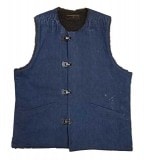 BAA �� TAC��Vintage Re-Make Boa Vest��STENCIL ������ơ�������ᥤ�����ܥ����٥��ȡ����ƥ󥷥롡L��������BOW & ARROW �� TAC�������������