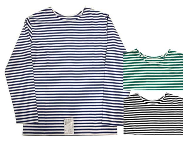 DEAD STOCK】Russian Border Shirt ロシア軍 ボーダー シャツ デッド