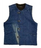BAA × TAC　40's Vintage Re-Make Boa Vest ヴィンテージ リメイク ボア ベスト　Mサイズ　ステンシル　BOW & ARROW × TAC　別注　コラボ|BAA B