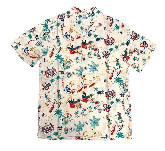 TWO PALMS ハワイアンムームーとシャツセット TWO PALMS トゥーパームズ Hawaiian Shirt ハワイアンシャツ アロハ