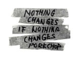 PORKCHOP GARAGE SUPPLY ポークチョップ ガレージサプライ　NOTHING CHANGES STICKER ナッシング チェンジ ステッカー