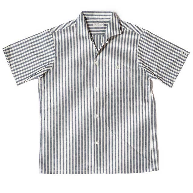 WAREHOUSE ウエアハウス Lot 3091 S/S OPEN COLLAR SHIRTS ストライプ