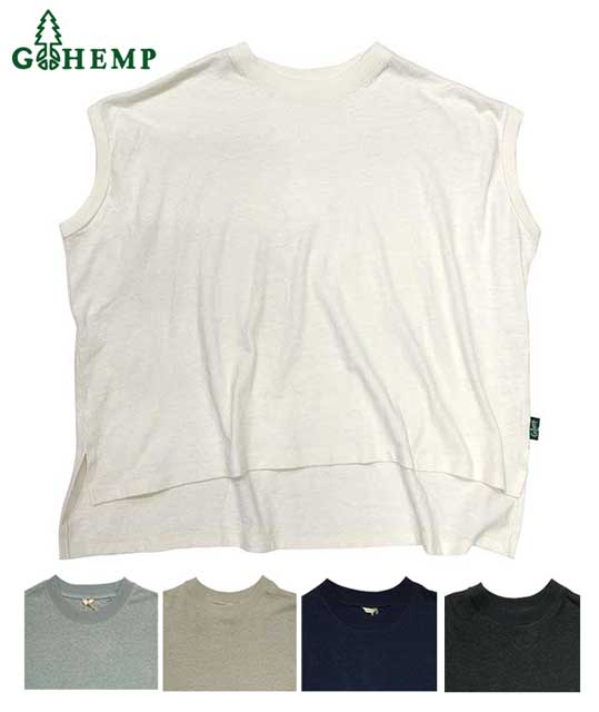 GOHEMP ゴーヘンプ HONEY SLEVE-LES TEE ハニースリーブレス Tシャツ 