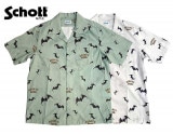 SALE 50%OFFSCHOTT åȡHAWAIIAN SHIRT BAT & SPIDERWEB ϥ磻  Хåȡѥ֡ϥ磻󥷥ġϥġ2(SAGE/WHITE)