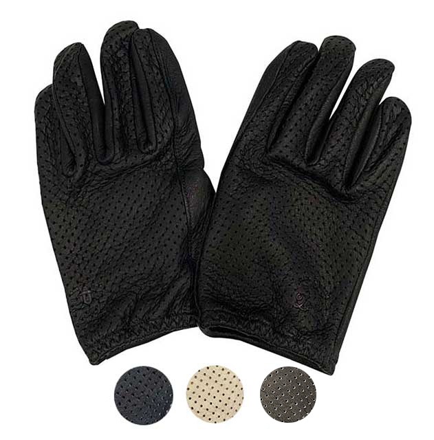 Lamp Gloves shorty Black Lサイズ 試着のみ美品 LAMP GLOVES ランプグローブ パンチング DEER PUNCHING GLOVE