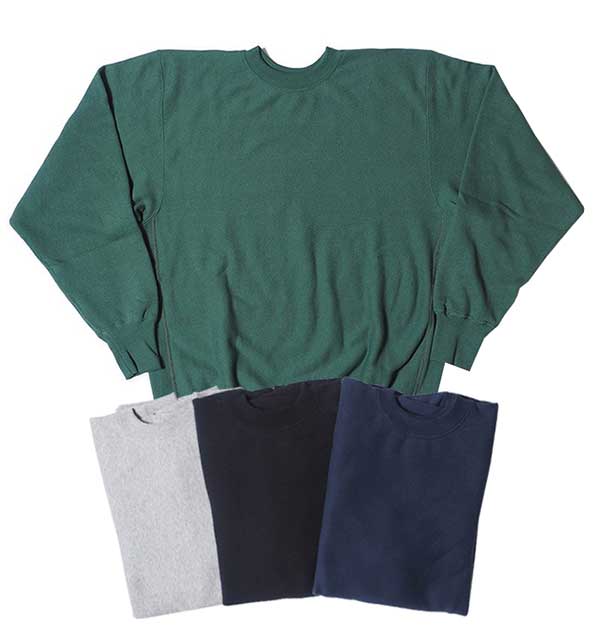 WAREHOUSE Lot 483 リバースタイプ　 クルーネック　ブラック WAREHOUSE（ウエアハウス） ウェアハウス リバーススタイル クルー