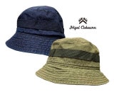 Nigel Cabourn ナイジェル・ケーボン LYBRO　ACC-2 NAM BUCKET HAT DENIM　バケット ハット　デニム　2色（INDIGO/GREEN）2022SS