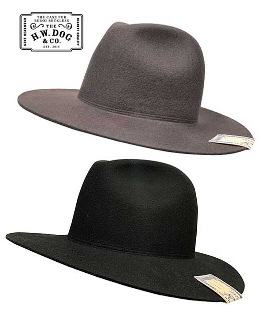 THE H.W. DOG & Co. トラベラーズハット ウールハット ブラック THE H.W. DOG & Co. トラベラーズハット ウールハット ブラック