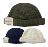 Nigel Cabourn ナイジェル・ケーボン　BEANIE COTTON ビーニー コットン　3色(GREEN/NAVY/IVORY)　ワッチ　ビーニー　MADE IN JAPAN