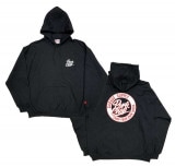 PORKCHOP GARAGE SUPPLY ݡå 졼ץ饤CIRCLE SCRIPT HOODIE  ץ աǥץѡĹµBLACK ֥å