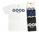 Good On グッドオン　 GOOD ON   S/S TEE　 GOOD ON  ロゴ プリント ショートスリーブ Ｔシャツ　半袖　4色(WHITE/P-BLACK/P-NAVY/P-NATURA