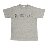 【当店別注】 WAREHOUSE ウエアハウス　Lot 4096 88/12杢　BROOKLYN　クルーネックT　Tシャツ　半袖　GREY グレー　2022年モデル　ブルックリン