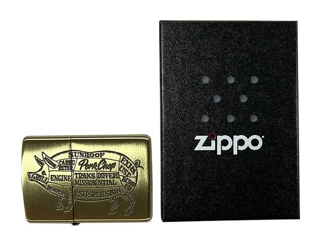 PORKCHOP GARAGE SUPPLY BRASS PORK ZIPPO (GOLD) P0212 公式通販 