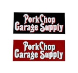 PORKCHOP GARAGE SUPPLY ݡå 졼ץ饤ROUNDED STICKER饦 ƥå2BLACK/RED