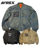AVIREX ��������å�����CP MA-1 STENCIL ���२����� ���ƥ󥷥롡3����SAGE/BLACK/KHAKI)