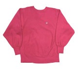 90's CHAMPION チャンピオン 刺繍タグ REVERSE WEAVE　PINK リバースウィーブ　スウェット　size:LARGE アメリカ製【VINTAGE ヴィンテージ】【中古】