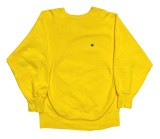 90's CHAMPION チャンピオン REVERSE WEAVE　YELLOW 刺繍タグ レアカラー　size X-LARGE　リバースウィーブ　スウェット 【VINTAGE ヴィンテージ】【中古