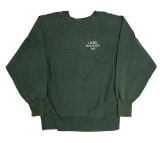 90's CHAMPION チャンピオン REVERSE WEAVE DARK GREEN ワンポイント刺繍 size LARGE　刺繍タグ　リバースウィーブ　スウェット 【VINTAGE ヴィンテー