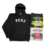 PORKCHOP GARAGE SUPPLY ݡå 졼ץ饤2TONE PORK BACK HOODIE 2ȡݡХåաǥѡ3GRAY/BLACK/DARK GREEN)
