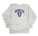 90's CHAMPION チャンピオン REVERSE WEAVE　染み込みプリント　SIGMA CHI　HEATHER GRAY　刺繍タグ size XXX-LARGE　リバースウィーブ　スウェッ