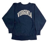90's CHAMPION チャンピオン REVERSE WEAVE　ひび割れプリント　VIRGINIA　NAVY　刺繍タグ size X-LARGE　リバースウィーブ　スウェット 【VINTAGE 