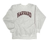 90's CHAMPION チャンピオン REVERSE WEAVE　HARVARD 染み込みプリント　HEATHER GREY　size X-LARGE　リバースウィーブ　スウェット 【VINTAG