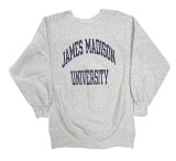 90's CHAMPION チャンピオン REVERSE WEAVE　JAMES MADISON UNIVERSITY 染み込みプリント　刺繍タグ　HEATHER GREY　size XX-LARGE